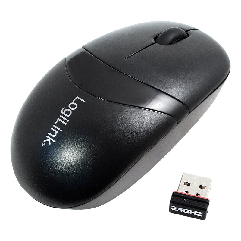 Logilink ID0069 Optikai vezeték nélküli egér, 2,4 GHz, 3 gomb, fekete