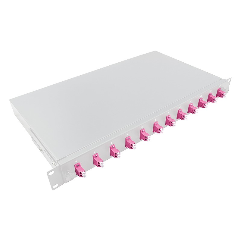 Logilink F12LC4G Optkai kábel elosztó, 19" (ODF) LC-DX 12 P