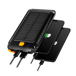 Logilink PA0273 Mobil Power Bank, LiPo, 10.000mAh, napelemes, PD 18W, fekete