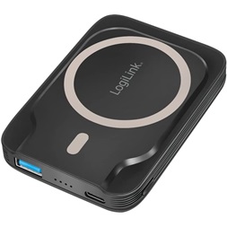Logilink PA0287 Power bank 5000 mAh, vezeték nélküli töltés, USB-C PD 3.0 + USB-A QC 3.0
