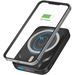 Logilink PA0287 Power bank 5000 mAh, vezeték nélküli töltés, USB-C PD 3.0 + USB-A QC 3.0