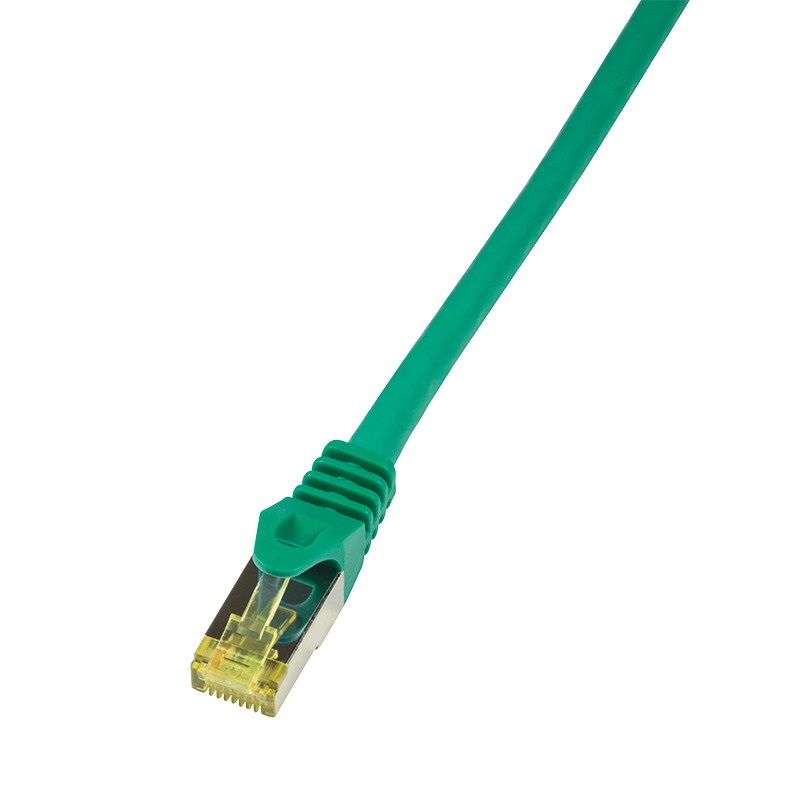 Logilink CQ5055S Patch kábel, GHMT tanúsítvánnyal, Cat.6A, S/FTP, zöld, 2 m