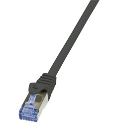 Logilink CQ3113S Patch kábel PrimeLine, Cat.6A, S/FTP, fekete, 20 m