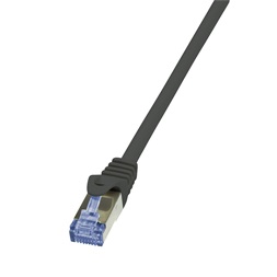 Logilink CQ4043S Patch kábel PrimeLine, Cat.7 kábel, S/FTP, fekete, 1,5 m