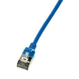 Logilink CQ9076S Patch kábel SlimLine, Ultraflex, Cat.6A, U/FTP, kék, 5 m