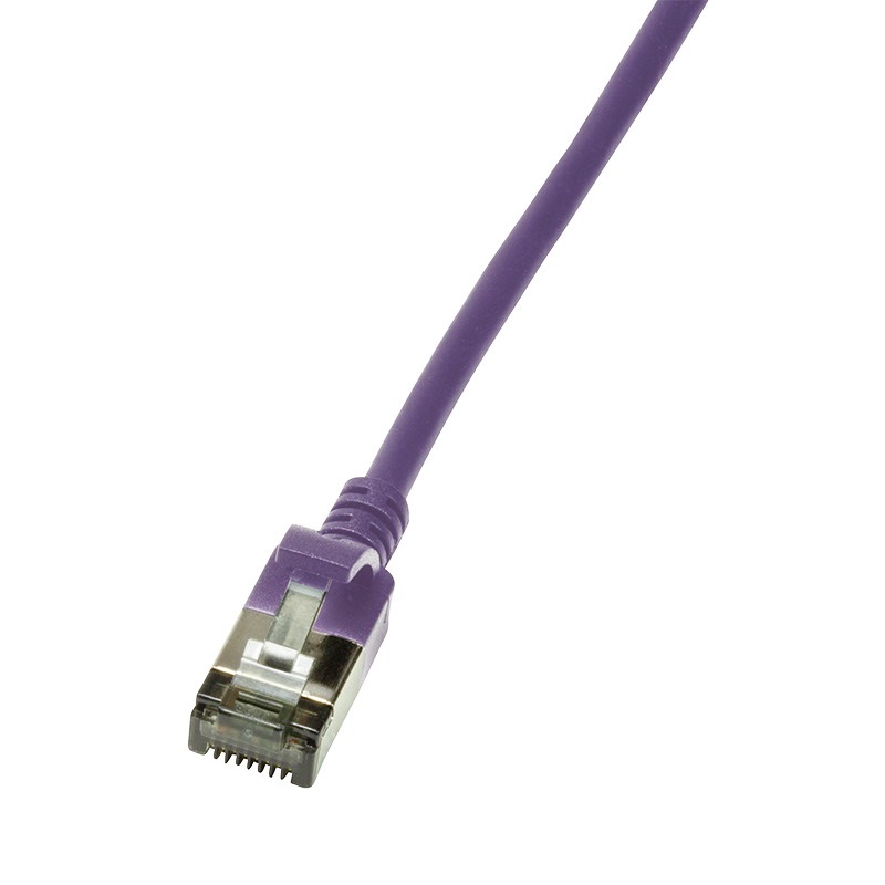 Logilink CQ9079S Patch kábel SlimLine, Ultraflex, Cat.6A, U/FTP, lila, 5 m