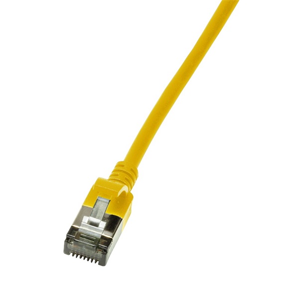 Logilink CQ9077S Patch kábel SlimLine, Ultraflex, Cat.6A, U/FTP, sárga, 5 m