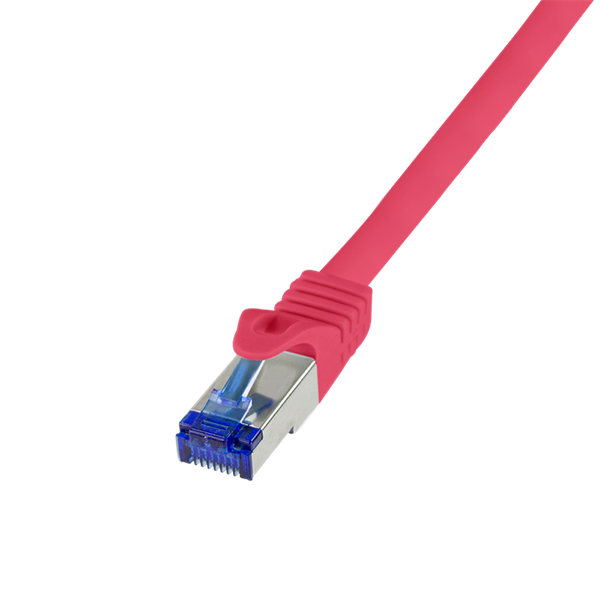 Logilink C6A114S Patch kábel Ultraflex, Cat.6A, S/FTP, piros, 20 m