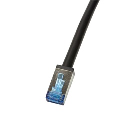 Logilink CQ7123S Patch kábel, kültéri, Cat.6A, S/FTP, fekete, 30 m