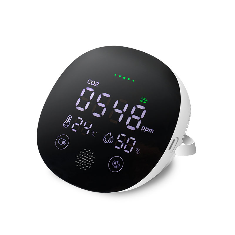 Logilink SC0117 Beltéri levegőminőség monitor, Co2 riasztó, kerek forma
