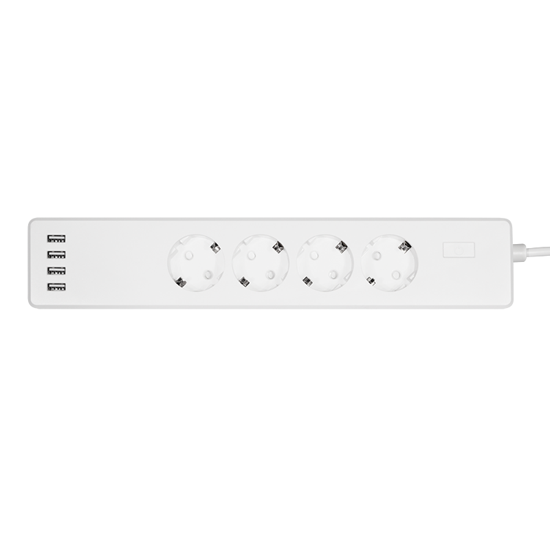 Logilink SH0104 Wi-Fi Smart Socket aljzat, 4 utas, (CEE 7/3), 4x USB, Tuya kompatibilis