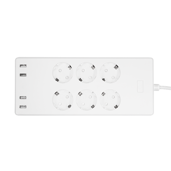 Logilink SH0105 Wi-Fi Smart Socket aljzat, 6 utas, (CEE 7/3), 4x USB, Tuya kompatibilis