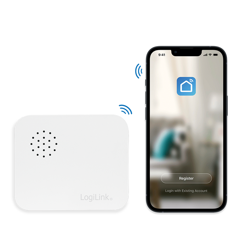 Logilink SH0109 Wi-Fi intelligens rezgésérzékelő, Tuya kompatibilis
