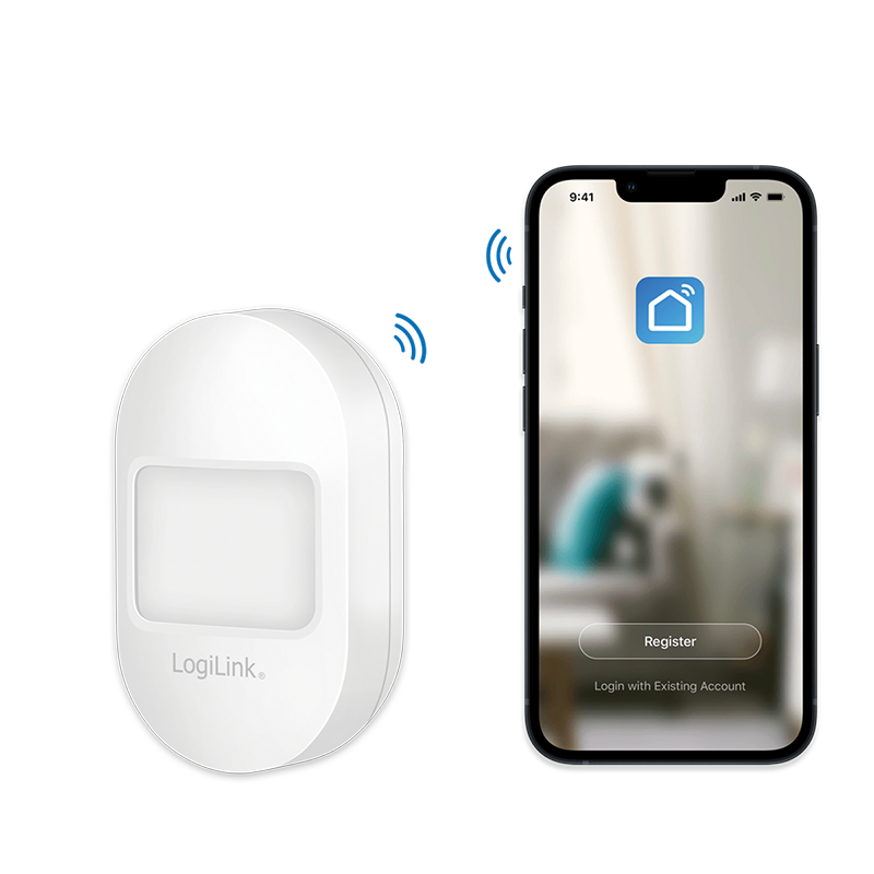 Logilink SH0113 Wi-Fi smart motion, Tuya kompatibilis