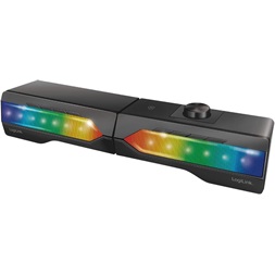Logilink SP0059 hangszóró, aktív, Soundbar, világítással, 2.0 CH, BT/3.5mm sztereó