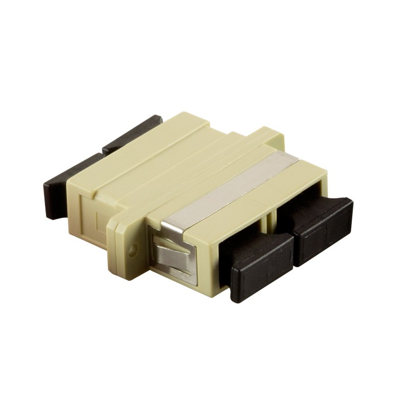 Logilink FA01SC2 Száloptikai SC/SC duplex csatlakozó karimával, bézs