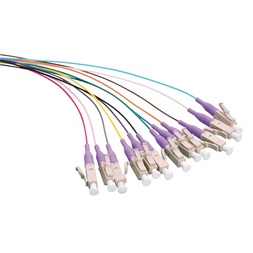Logilink FL4LC02 Színes Pigtail szett 12 x LC, OM4 50/125 , 2m, lila