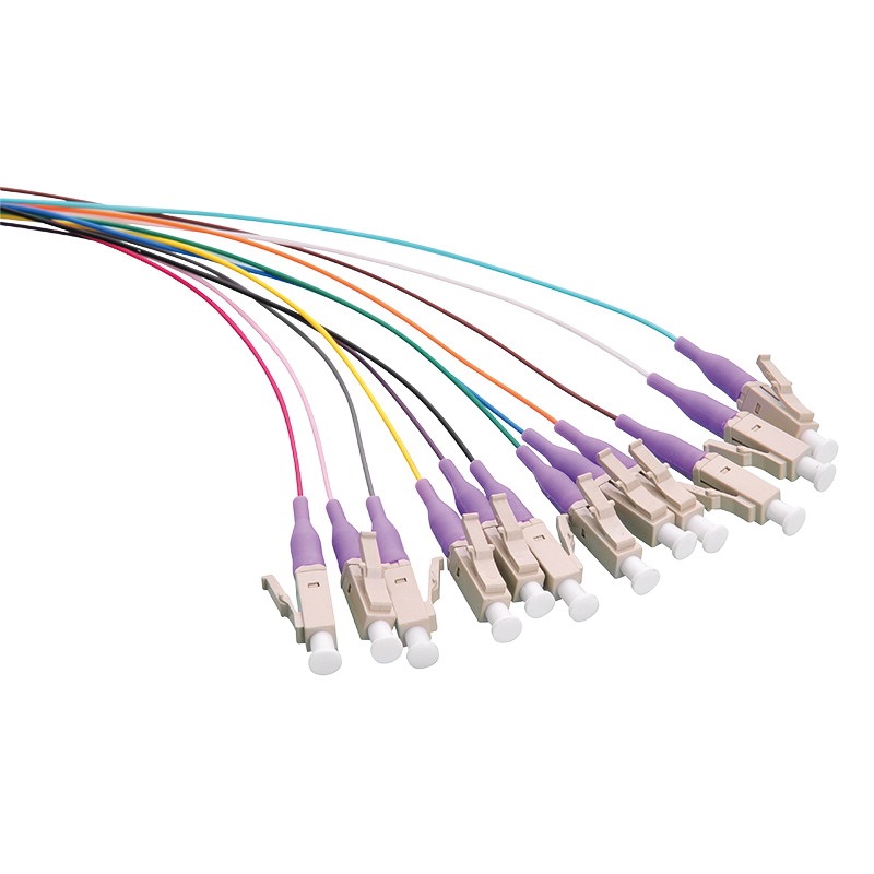 Logilink FL4LC02 Színes Pigtail szett 12 x LC, OM4 50/125 , 2m, lila