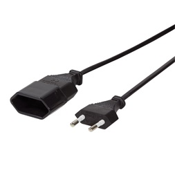 Logilink CP123 Tápkábel hosszabbító, CEE 7/16, 2 m