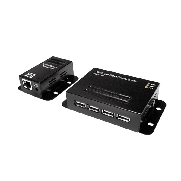 Logilink UA0252 USB 2.0 Cat.5 hosszabító akár 50m-ig 4-port hub, POE