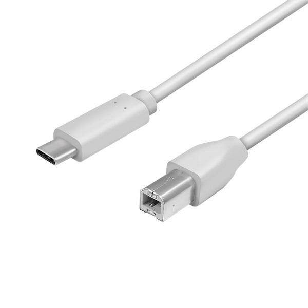 Logilink CU0160 USB 2.0 Type-C kábel, C/M - USB-B/M, szürke, 1 m