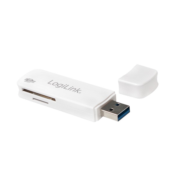 Logilink CR0034A USB 3.0 kártyaolvasó, SD/microSD-hez, fehér