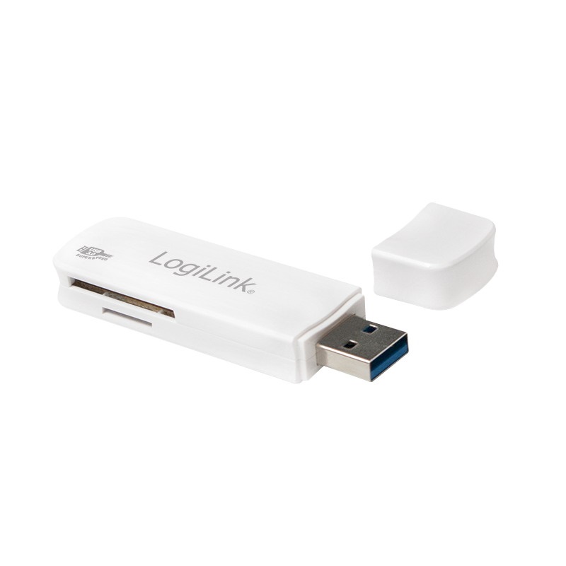 Logilink CR0034A USB 3.0 kártyaolvasó, SD/microSD-hez, fehér