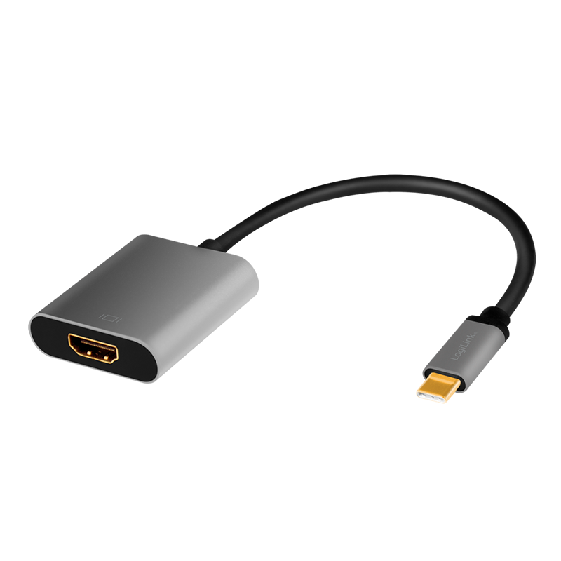 Logilink CUA0103 USB 3.2 Gen1 Type-C adapter, C/M-HDMI, 4K, alu, 0,15 m