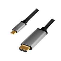Logilink CUA0101 USB 3.2 Gen1 Type-C kábel, C/M-HDMI/M, 4K, alu, 1,8 m
