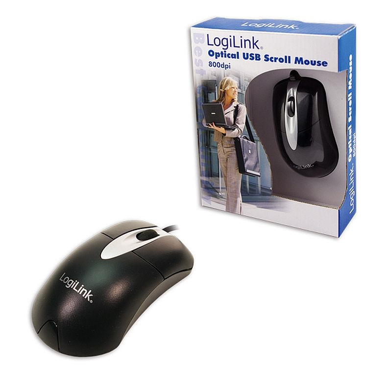Logilink ID0011 USB-s Optikai Egér, 800 dpi