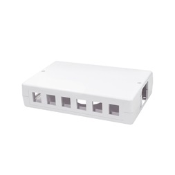 Logilink NK4033 Üres doboz 6 vagy 12 keystone modulhoz, felületre szerelhető, fehér