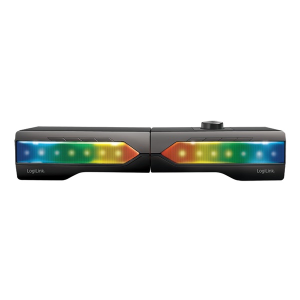 Logilink SP0059 hangszóró, aktív, Soundbar, világítással, 2.0 CH, BT/3.5mm sztereó