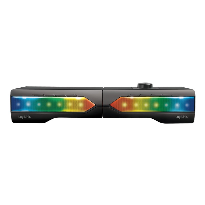 Logilink SP0059 hangszóró, aktív, Soundbar, világítással, 2.0 CH, BT/3.5mm sztereó