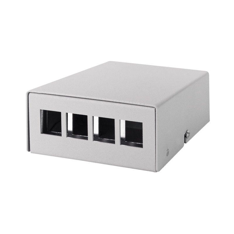 Logilink NP0092 konszolidációs pontdoboz 4-port, asztali/fali/sínre szerelheto, szürke