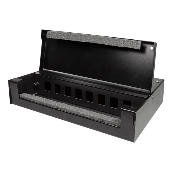 Logilink NP0091 konszolidációs pontdoboz 8 vagy 12 keystone modulhoz, fekete