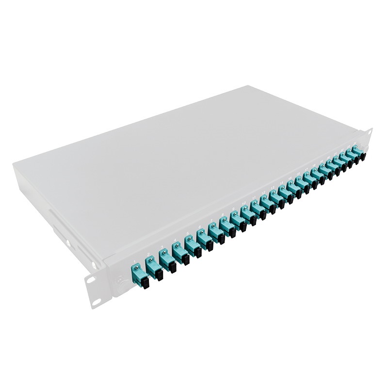 Logilink F24SS3G optikai kábel elosztó, 19" (ODF) SC-SX 24 P, szürke