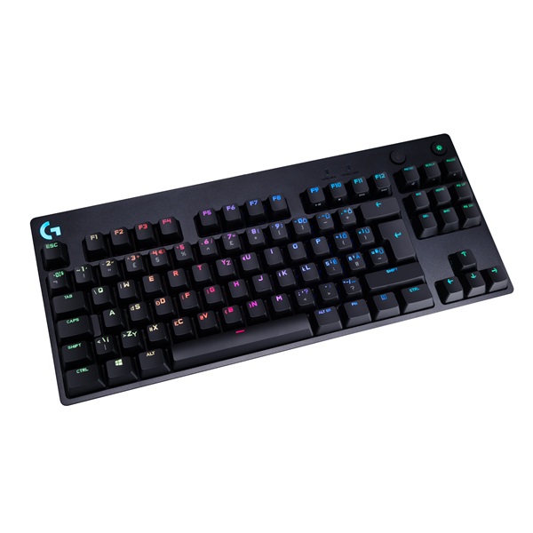 Logitech G Pro lézergravírozott magyar kiosztású fekete gamer billentyűzet (GX Blue Clicky switch)