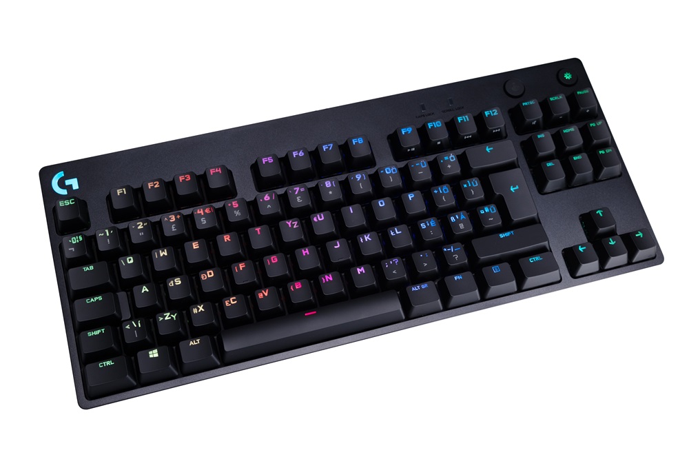 Logitech G Pro lézergravírozott magyar kiosztású fekete gamer billentyűzet (GX Blue Clicky switch)