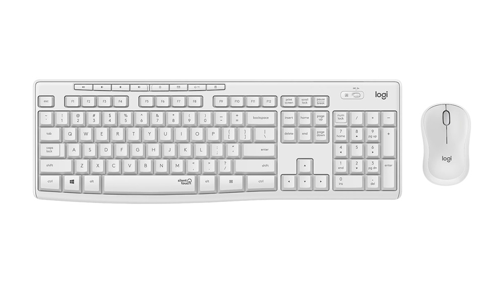 Logitech 920-009824 MK295 US vezeték nélküli fehér billentyűzet és egér