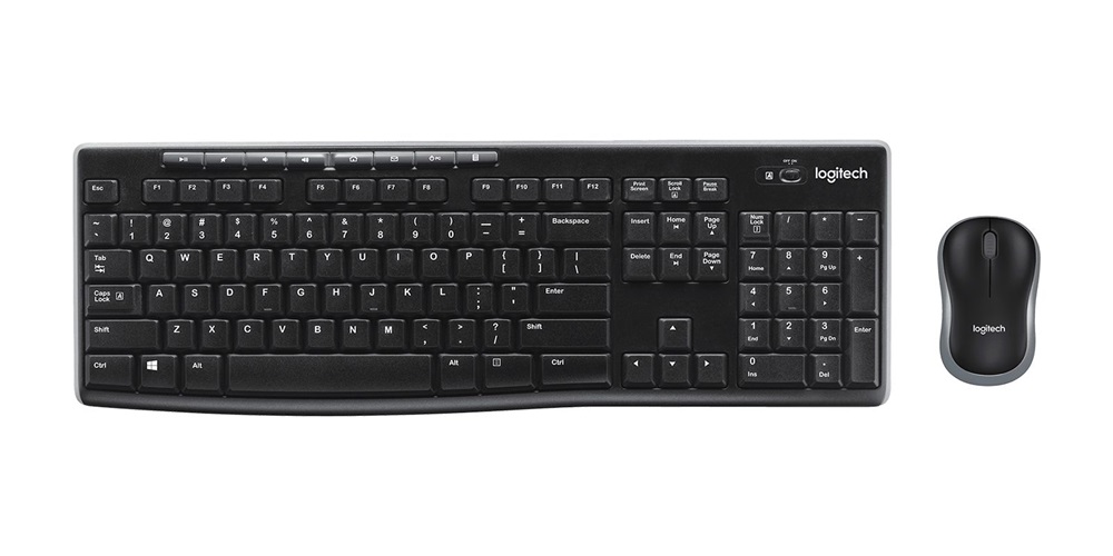Logitech 920-004508 MK270 US vezeték nélküli fekete billentyűzet és egér