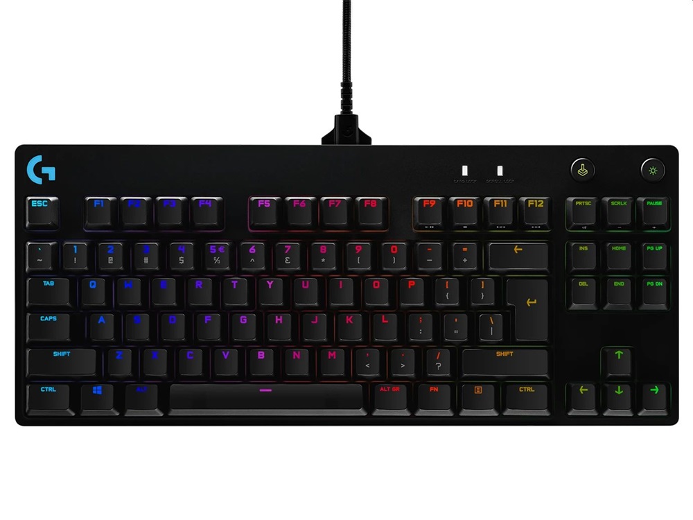 Logitech 920-009426 G Pro UK ENG fekete (GX Blue Clicky switch) gamer billentyűzet