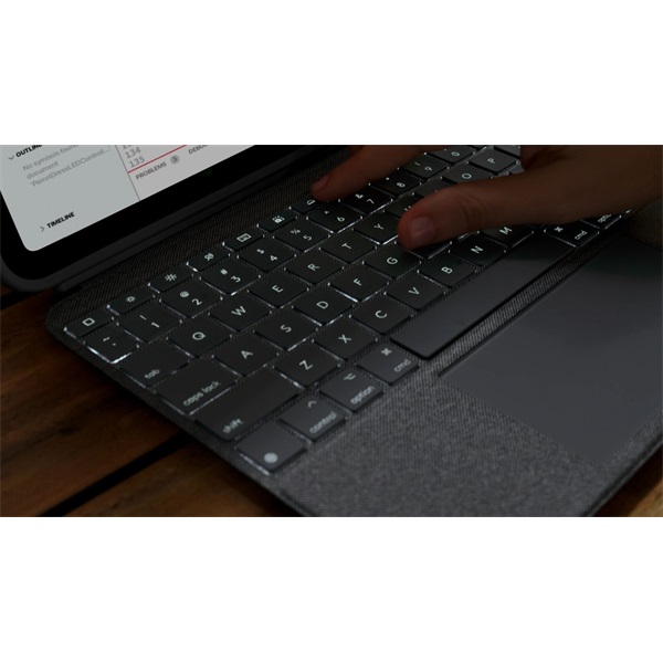 Logitech 920-011441 Combo Touch for iPad UK szürke érintőpados billentyűzetes tok