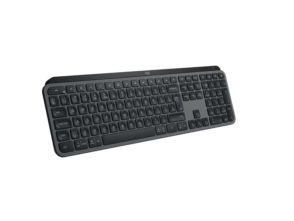 Logitech  MX Keys S lézergravírozott magyar kiosztású grafitszürke vezeték nélküli billentyűzet
