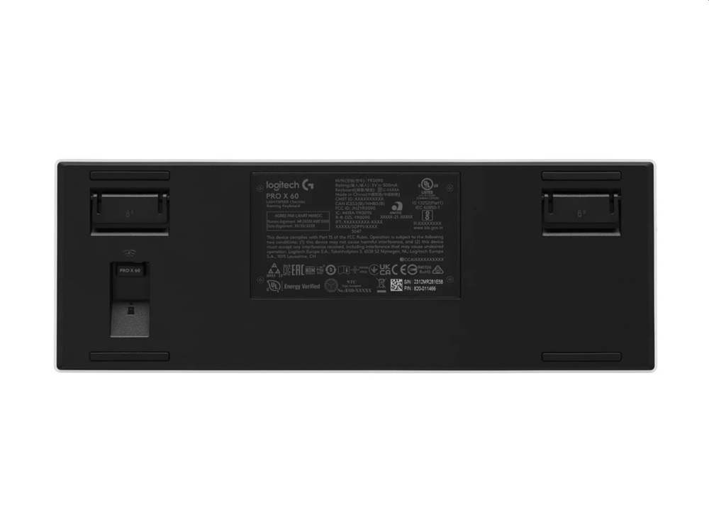 Logitech 920-011930 PRO X 60 LIGHTSPEED US vezeték nélküli fehér (tactile) gamer billentyűzet