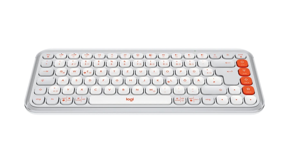 Logitech 920-013072 POP Icon Keys US vezeték nélküli piszkosfehér/narancssárga billentyűzet