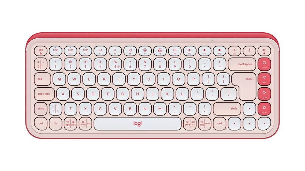 Logitech 920-013073 POP Icon Keys US vezeték nélküli rózsaszín/piszkosfehér billentyűzet