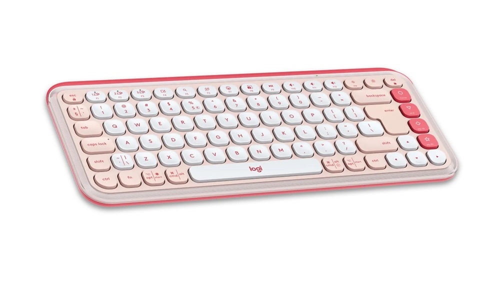 Logitech 920-013073 POP Icon Keys US vezeték nélküli rózsaszín/piszkosfehér billentyűzet