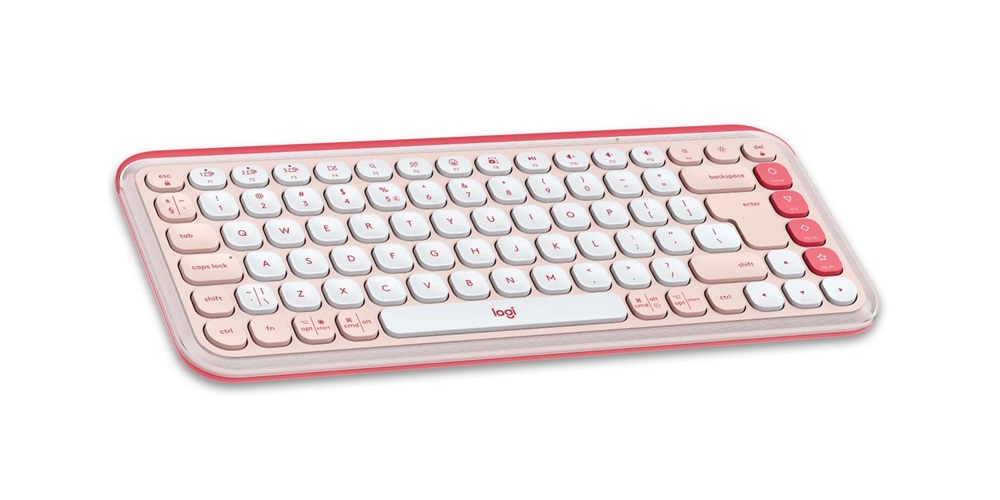 Logitech 920-013142 POP Icon Combo US vezeték nélküli rózsaszín/piszkosfehér billentyűzet és egér