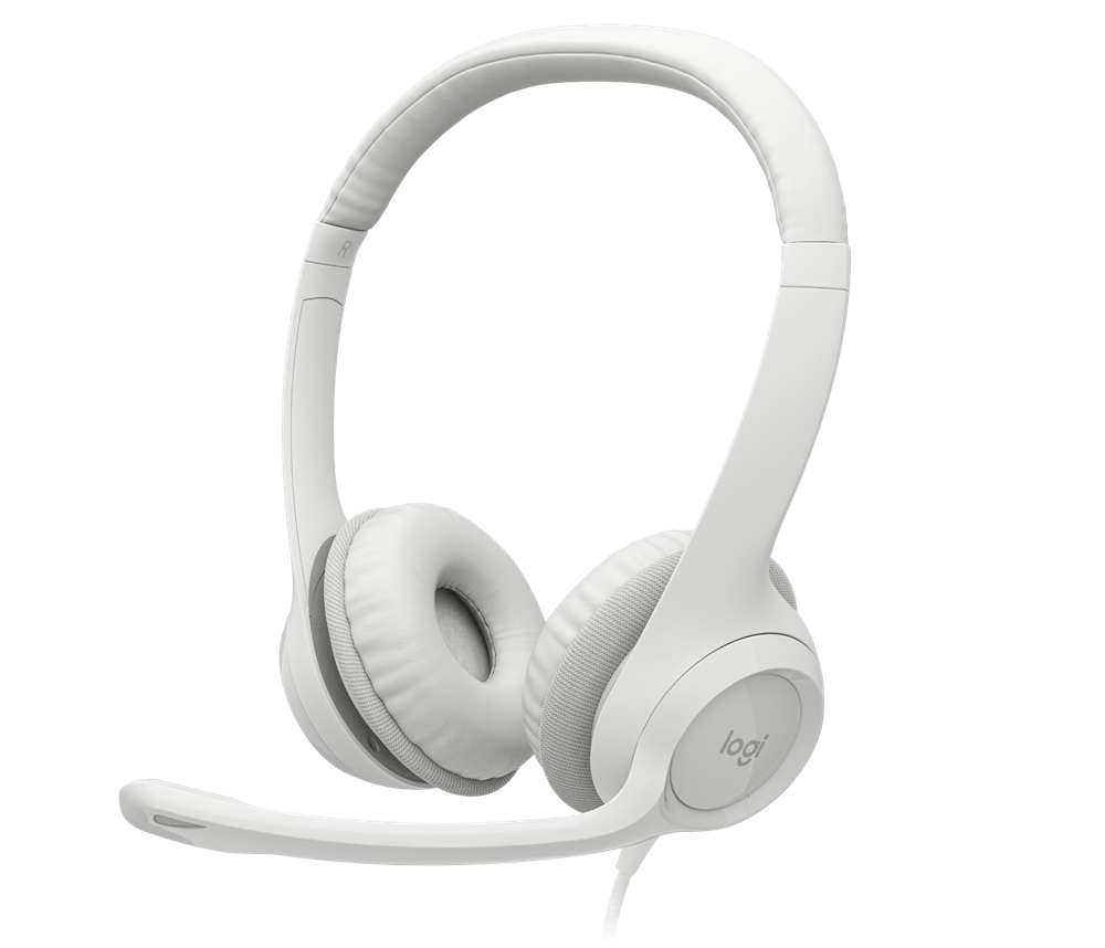 Logitech H390 USB headset fehér
