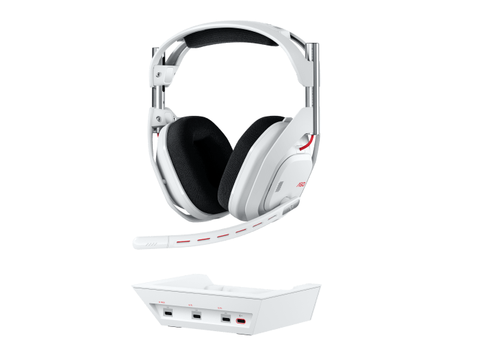Logitech A50 Gen 5 vezeték nélküli fehér headset + bázisállomás fehér